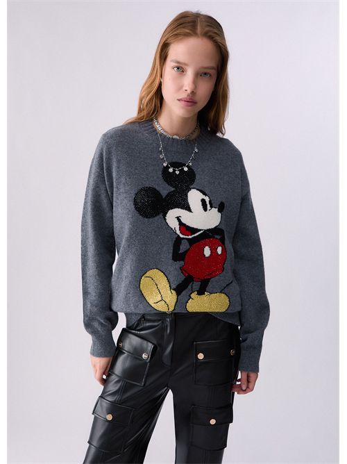 Maglia jacquard in lana Mr Mouse